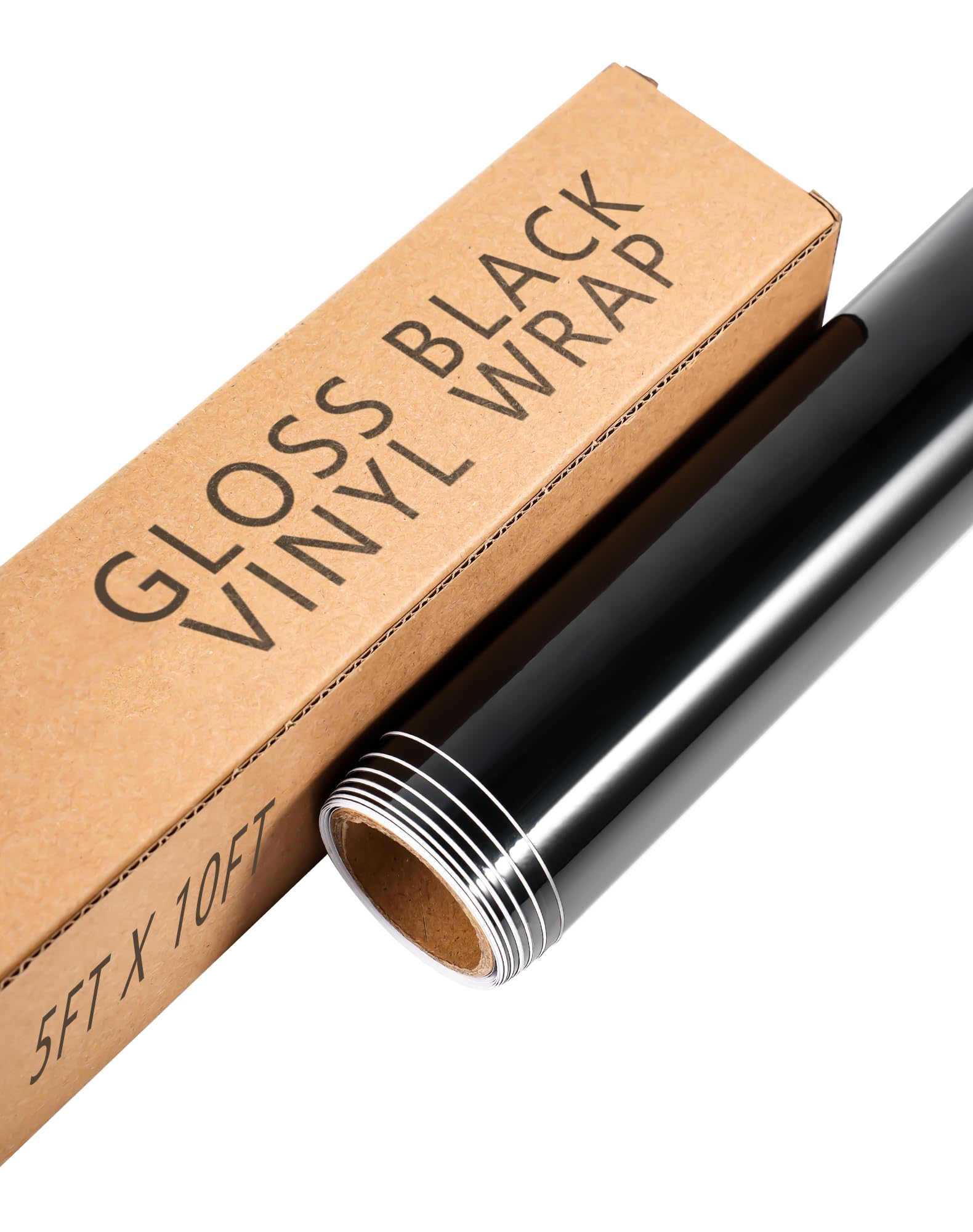 Gloss Black Car Vinyl Wrap Roll for Cars, 10ft x 5ft XINXINVibe