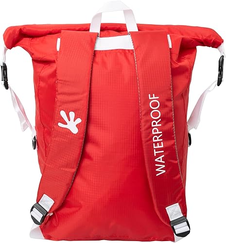 Miniatura 3 de geckobrands Mochila impermeable de 30 litros, Rojo, blanco, 30 L, Mochila