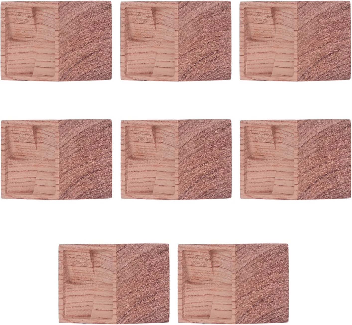 8pcs Essential Oil Difr, Wooden Difr, Quadrate Compact Wood Car with Table ed Oil for Bedroom Wardrobe Car