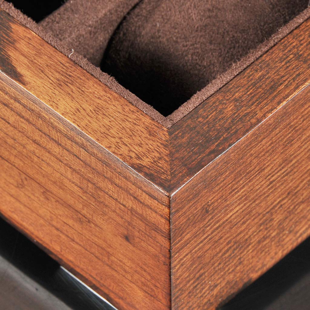 Scatola Porta Orologi da 12 raccoglitori per Gioielli in Legno Collezione di Orologi con Cuscini Removibili e Chiusura in Metallo (Marrone)
