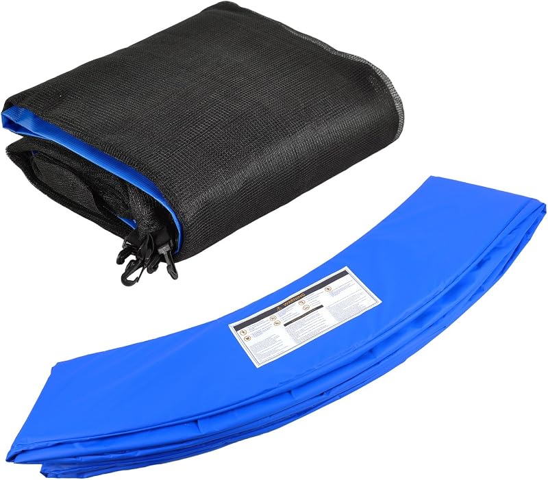 Safety Net and Spring Protection Cushion for Trampoline with Diameter 245 cm 305 cm 366 cm 397 cm 6/8 Bars