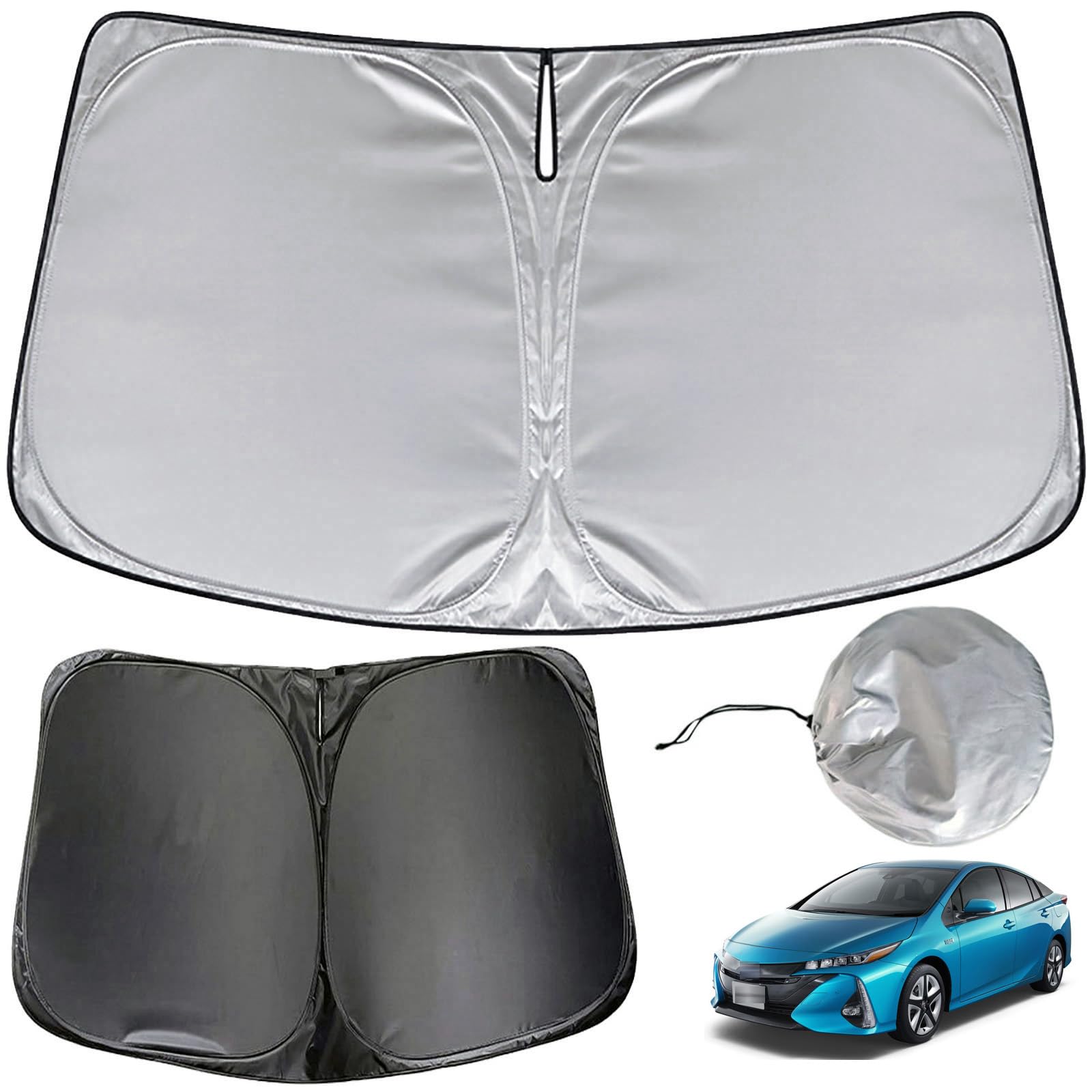 一番星 ZVW52 プリウスPHV用　サンシェード　前後セット TRD サンシェード 1セット プリウスPHV ZVW52 19/05〜 : オート