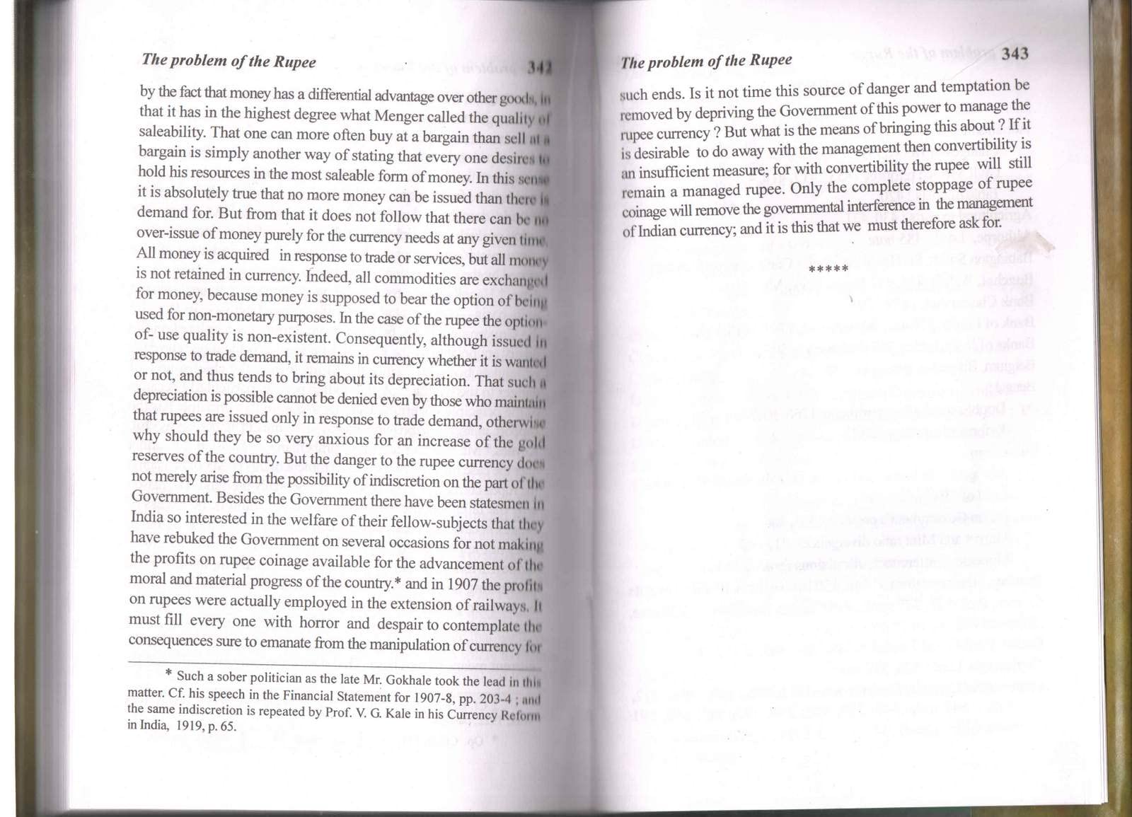 The Problem Of Rupee : Its Origin And Its Solution 4