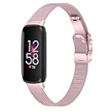Compatible with Fitbit inspire 3 metal band, Replacement Stainless Steel Mesh Watch Band Quick Release Metal Smart Strap for Fitbit inspire 3 Health & Fitness Tracker Watch