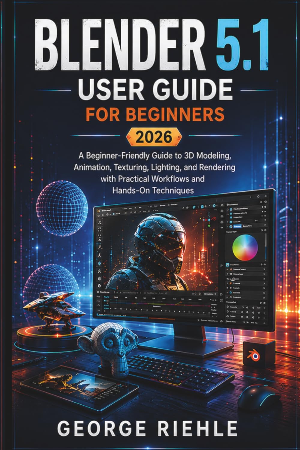 BLENDER 5.1 User Guide For Beginners 2026: A Beginner-Friendly Guide to 3D Modeling, Animation, Texturing, Lighting, and Rendering with Practical Workflows and Hands-On Techniques