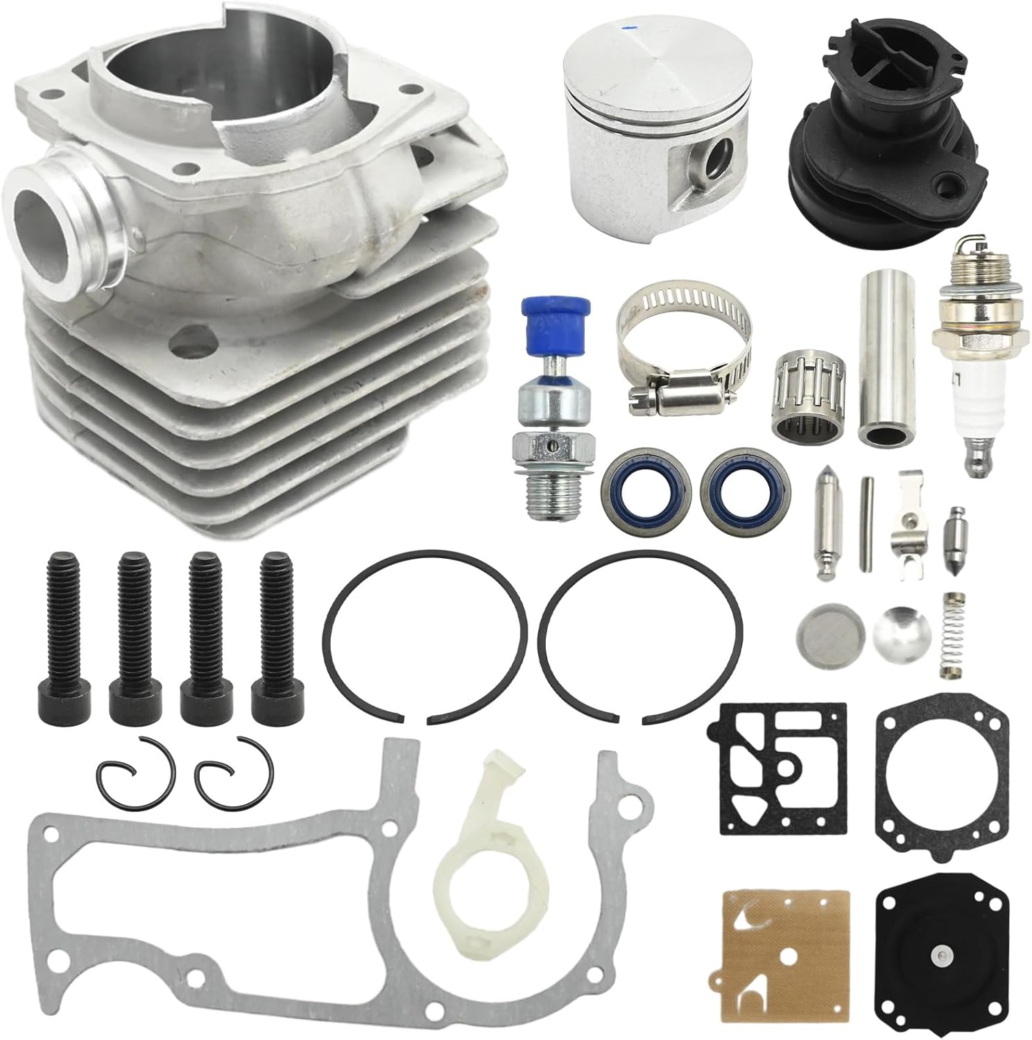 503939372 52mm Cylinder Piston Gaskets Kit, Replacement for Husqvarna 362 365 371 372 372XP 375K Chainsaw, Replaces 503 93 93 72