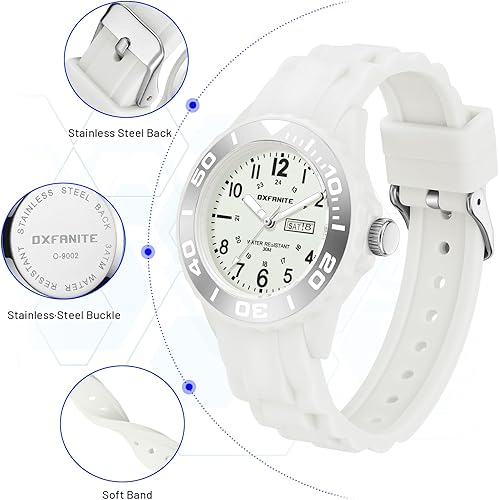Miniatura 3 de Waterproof Nurse Watch for Medical Professionals,Students, Women Men, Military Time Easy to Read Dial, 24 Hour with Second Hand, Soft and Breathable