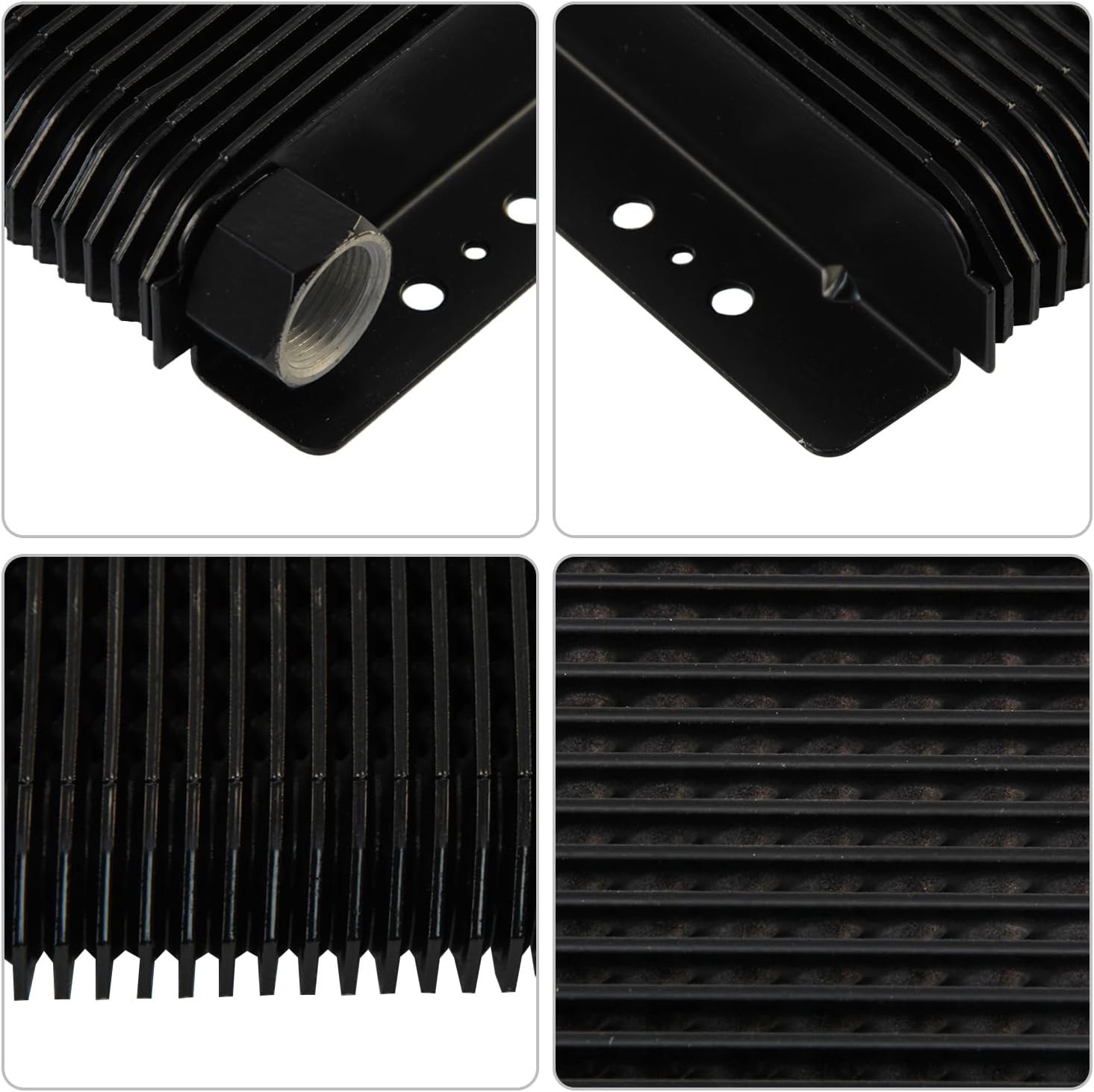 Universal 48 Row 24-Plate Transmission Oil Cooler Element Only Compatible with VW Baja Bug