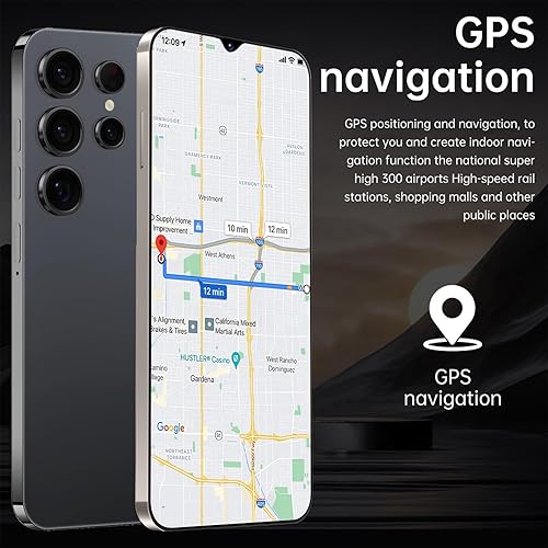 Miniatura 8 de Echoamo Teléfono celular C24 Ultra desbloqueado Android 14, 4GB+128GB Octa-core Smartphone, 6800mAh Teléfono móvil, 6.3 "FHD+, bloqueo de huellas