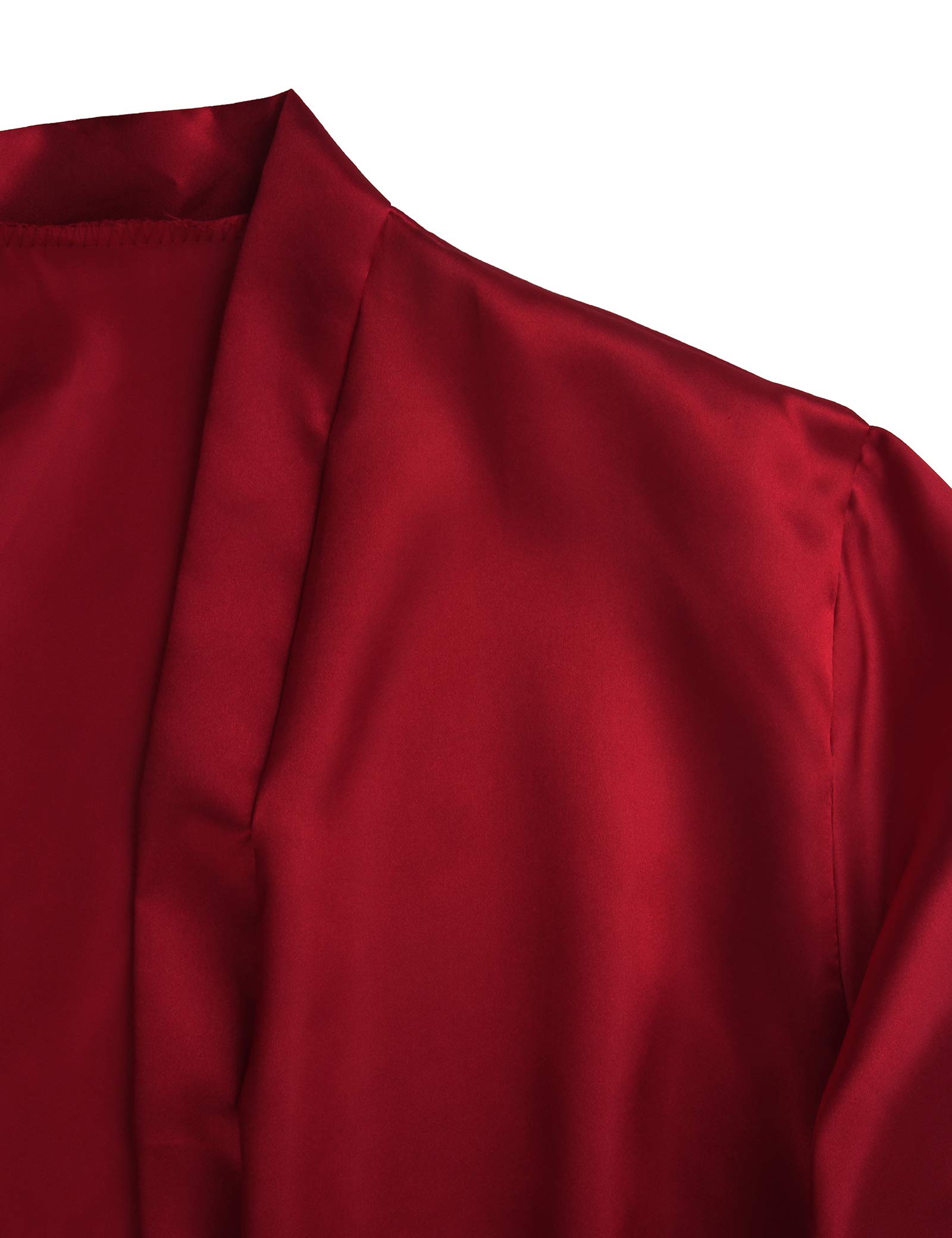 Damskie 5 sztuk Satyna Piżama Zestaw Koronki Kimono Sukienka Piżama Seksowny Zestaw i Długie Krótkie Spodnie Koszula Nocna Zestaw Z Podkładkami Na Pierś