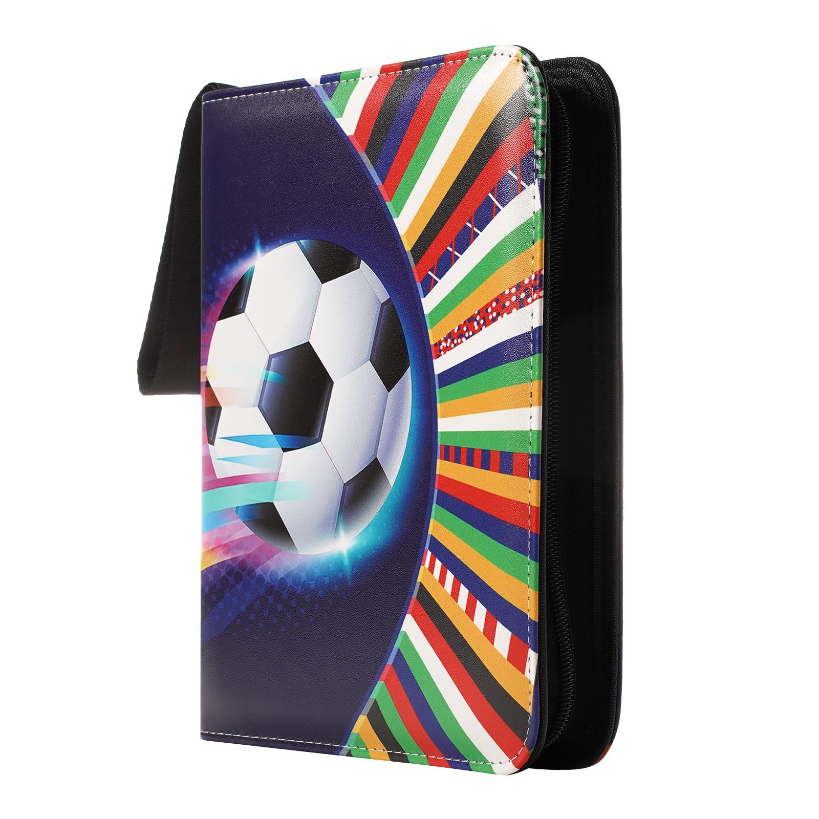 Fußball Sammelkarten Alben Kartenhalter Fussball Karten Sammelalbum Hüllen Sammelalben 4-taschen Football Sammelkarten Tauschkarten 50 Seiten 400 Karten Album Fußball-2024