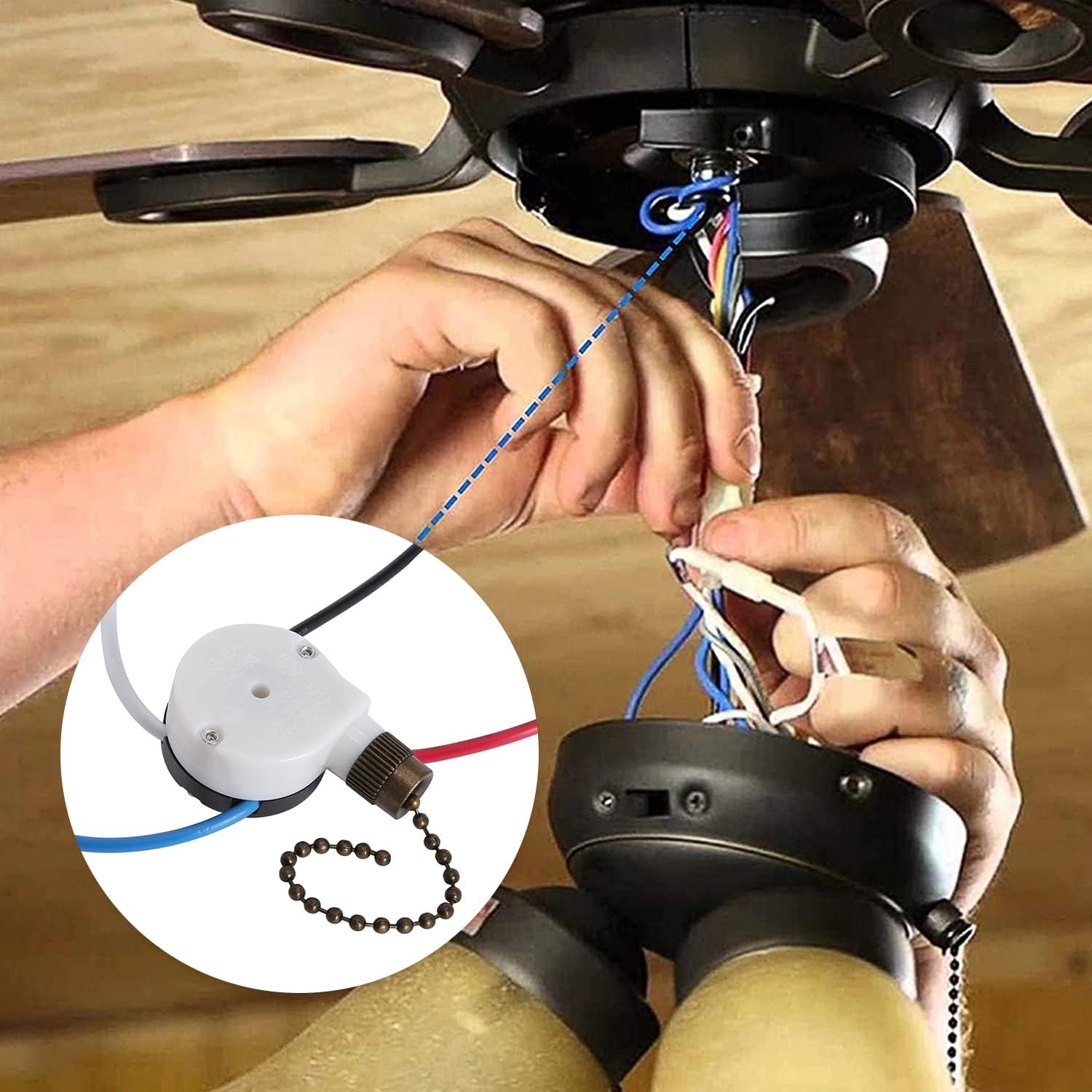 ZE-208S Ceiling Fan Switch zing Ear e89885 Pull Chain Switch -Bronze