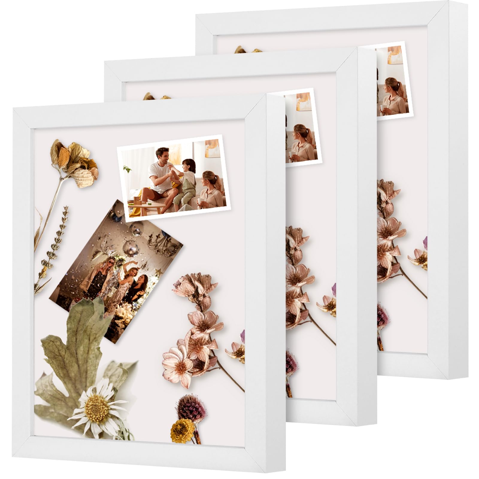 Muzilife 8x10 Shadow Box Frame Set of 3