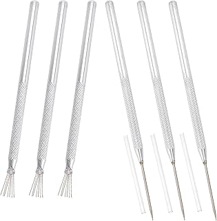 GORGECRAFT 2 Style 6PCS Aiguille d'argile Céramique Détail Outils Poterie Sculpture Aiguille Détail Outil Argile Modelage Sculpture Pâte à Modeler pour Sculpture Grattage Modélisation & Autres