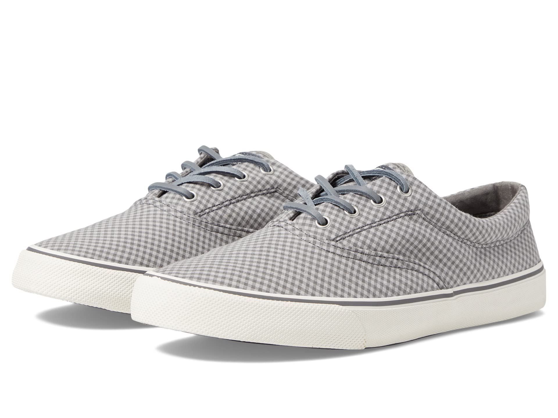 Sperry Men's Striper II CVO Seasonal Sneaker, Grey Gingham, 15