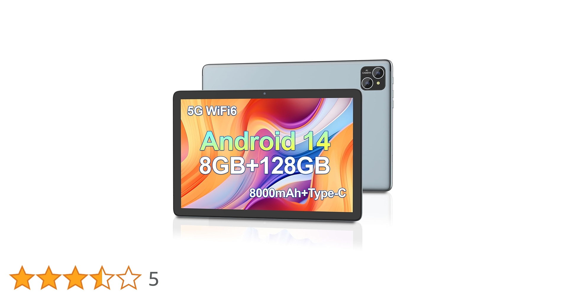 未開封BAKEN Android （8インチ 8GB 容量:128GB） Amazon.co.jp: BAKEN Android 14 10.1インチタブレット。Wi-Fi