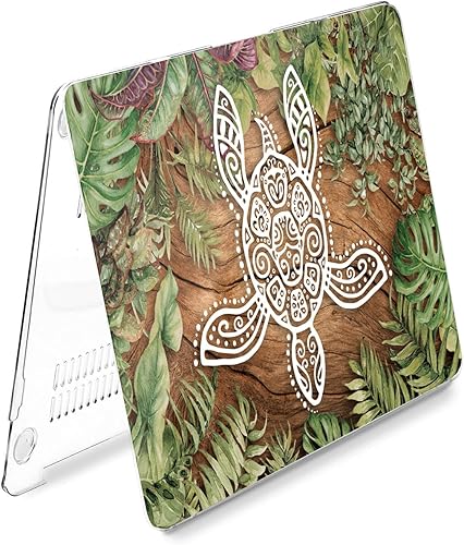 Miniatura 5 de Funda rígida compatible con MacBook Pro 16, 14, M3, M2, 2023, M1 Pro 13, 2022, Air 13, 2021, Retina 2020, Mac 11 y 12, diseño de hojas de palma,
