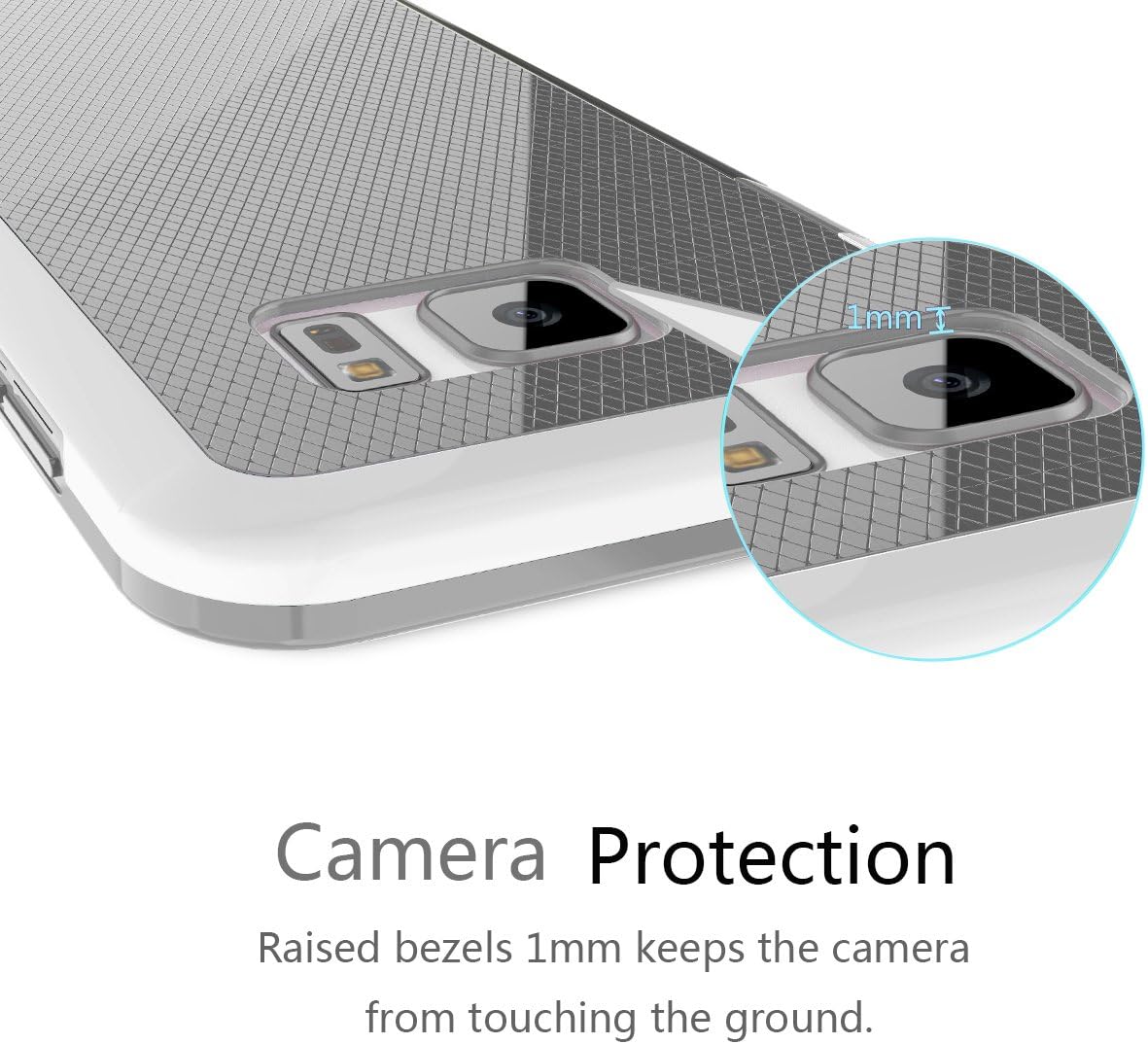 TILL Galaxy S7 Case, TILL Ultra Slim 3 Color Hybrid Dual Layer Shockproof Case Extra Front Raised Lip Soft TPU Hard PC Bumper Protective Case Cover for Samsung Galaxy S7 G930 GS7 [Light Gray]