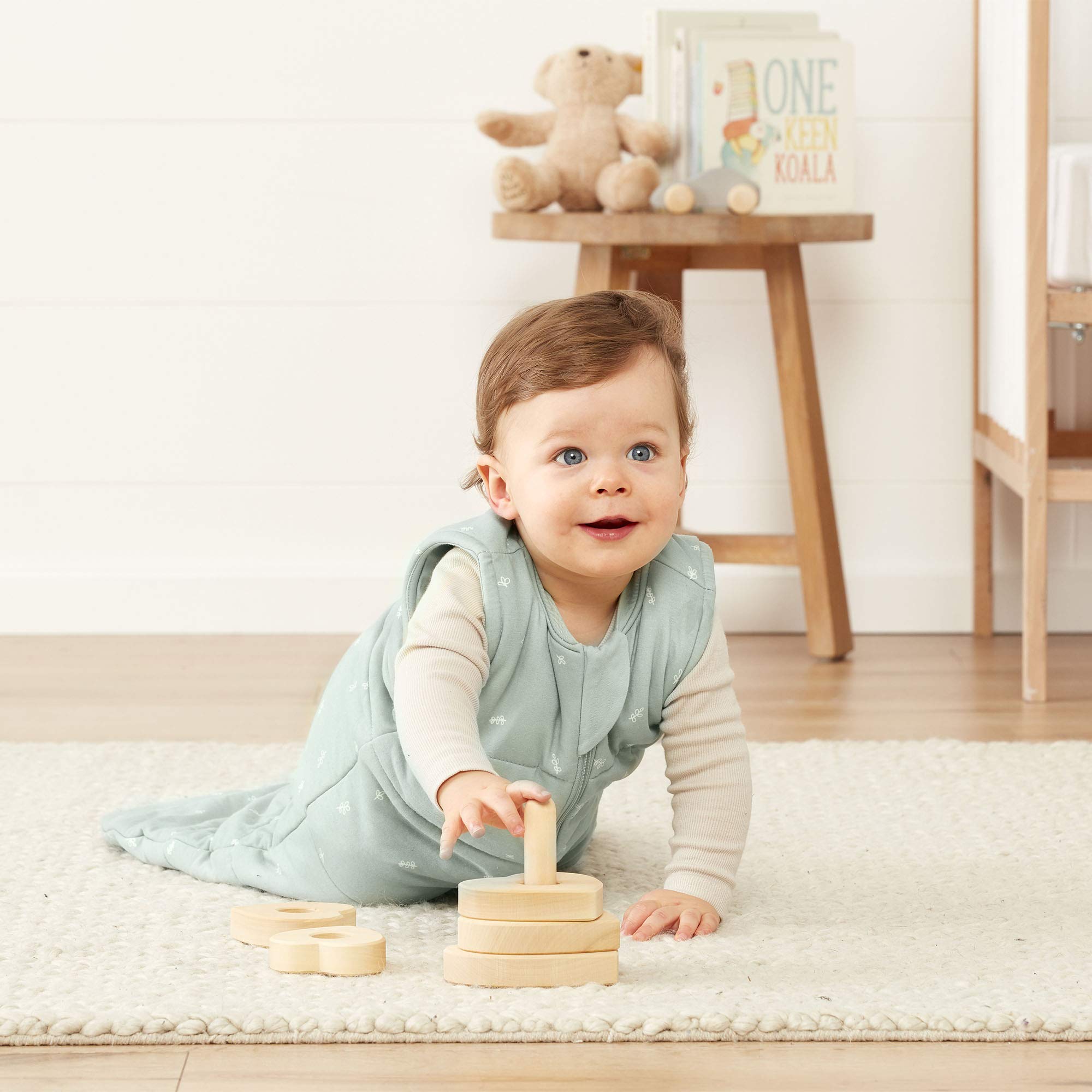 Ergopouch Organic Cotton Jersey Sleeping Bag Sage 2.5 tog 3-12 months