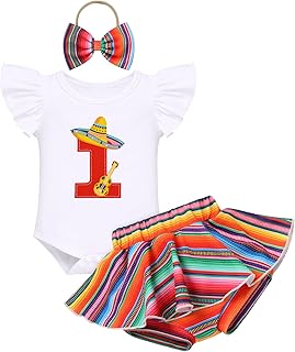 Baby Girls Outfit Sunflower Mouse Peach Romper+Ruffled Shorts+Headband 3PCS Summer Clothes Set