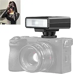 Ulanzi Flash de câmera LM20, câmera Speedlite com GN12 / CCT 5600K para Canon/Fuji/Sony/Nikon/Panasonic Olympus Pentax e outras câmeras digitais SLR e câmeras digitais com hot shoe de contato único