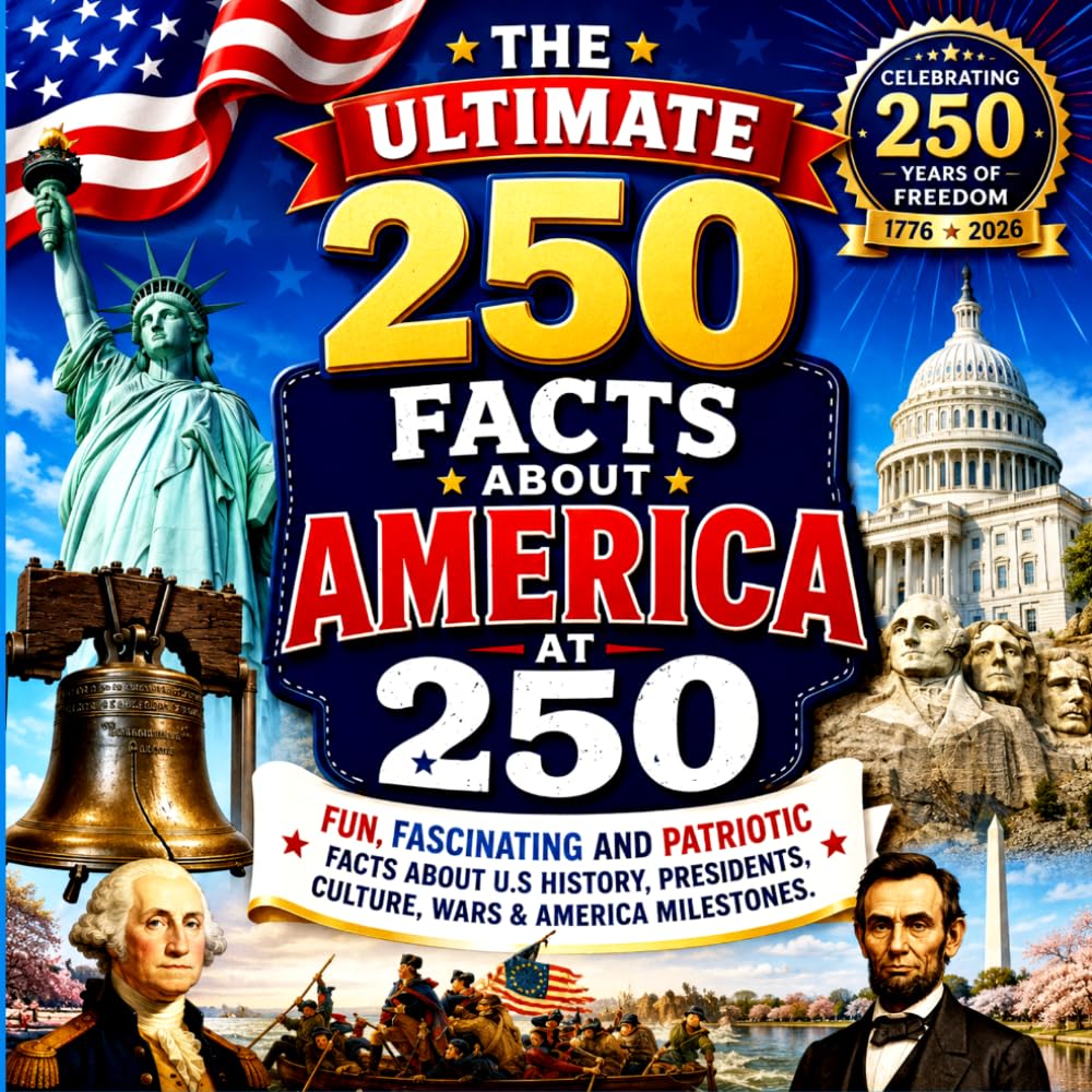 The Ultimate 250 Facts About America at 250: Fun, Fascinating & Patriotic Facts About U.S. History, Presidents, Culture, Wars & American Milestones