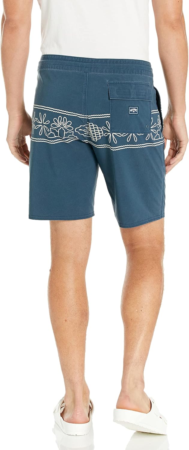 Billabong Men's Standard Performance Stretch Tribong Lo Tides Boardshort Swim Short Trunk, 19 Inch Outseam