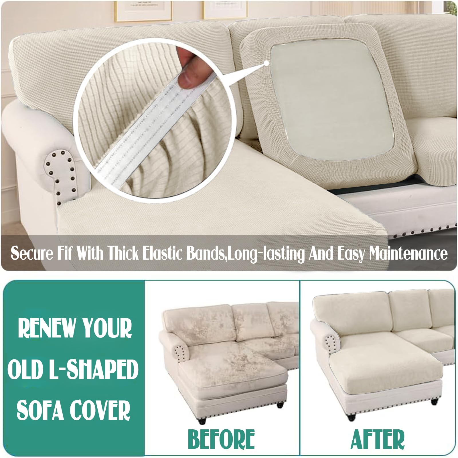 Housse de Coussin de Canapé de siège Extensible 3/4 Places/d'angle 60*80/70*40/60*60/45*45 Housse de Protection pour Meubles Couvre pour Canapé Protege Antipoussière ( Color : 6# , Size : Backrest siz Housse de Coussin de Canapé de siège Extensible 3/4 Places/d'angle 60*80/70*40/60*60/45*45 Housse de Protection pour Meubles Couvre pour Canapé Protege Antipoussière ( Color : 6# , Size : Backrest siz