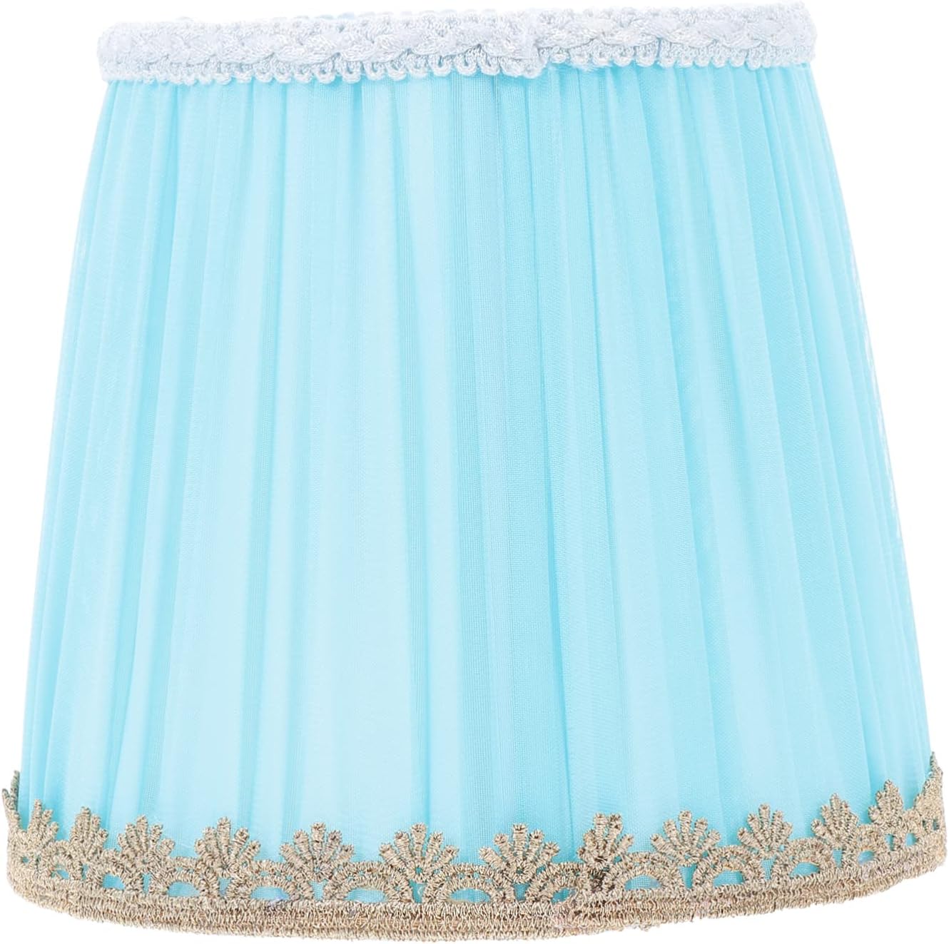 E14 Cloth Lampshade Decorative Ceiling Lamp Shade Cover for Home Lighting Adjustable Fits Standard Fixtures 1 Pack