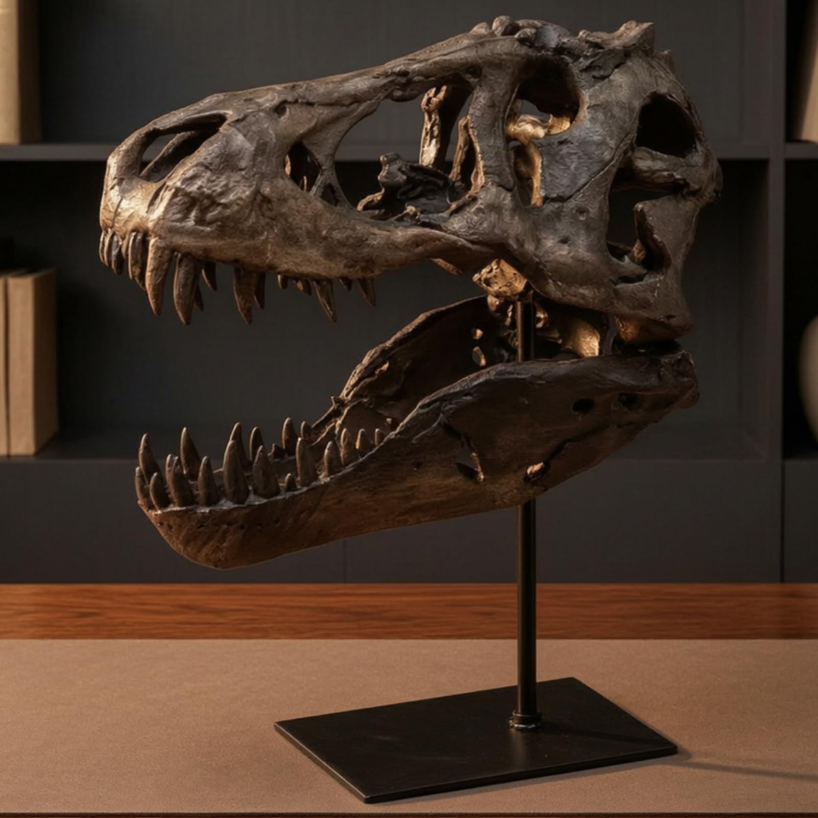 Gralara Fósil Dinosaurio Retro Escultura