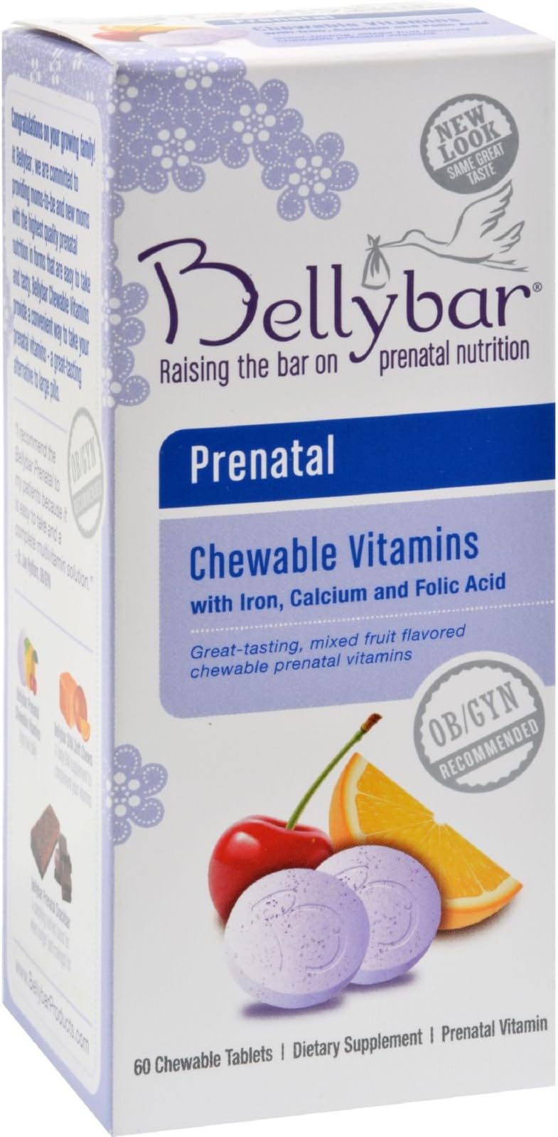 BELLYBAR PRENATAL CHEWABLE Vitamin, 60 TAB