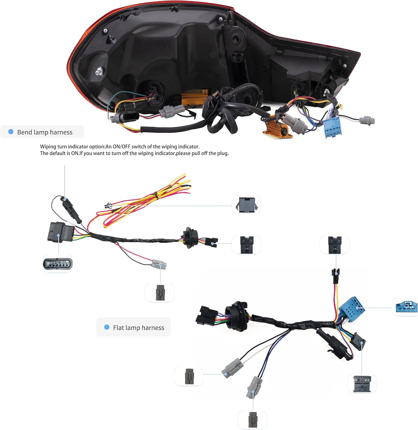 VLAND Taillight Fit For BMW 4 Series(F32, F33, F36) 2014-2020 BMW M4(GTS, F82, F83), Sedan/Coupe/Convertible, Red