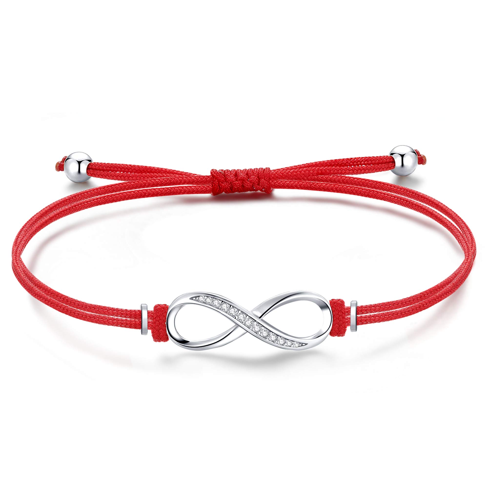 Jrêveinfini Elegante Bracciale Infinito in Argento Sterling 925, Ideale Regalo per Donne e Ragazze