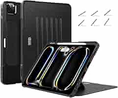 Custodia JETech Per IPad Pro 12.9 Pollici 2018-2022 - Cover Con Portapenne Per Apple Pencil E Retro Trasparente - Foto 6