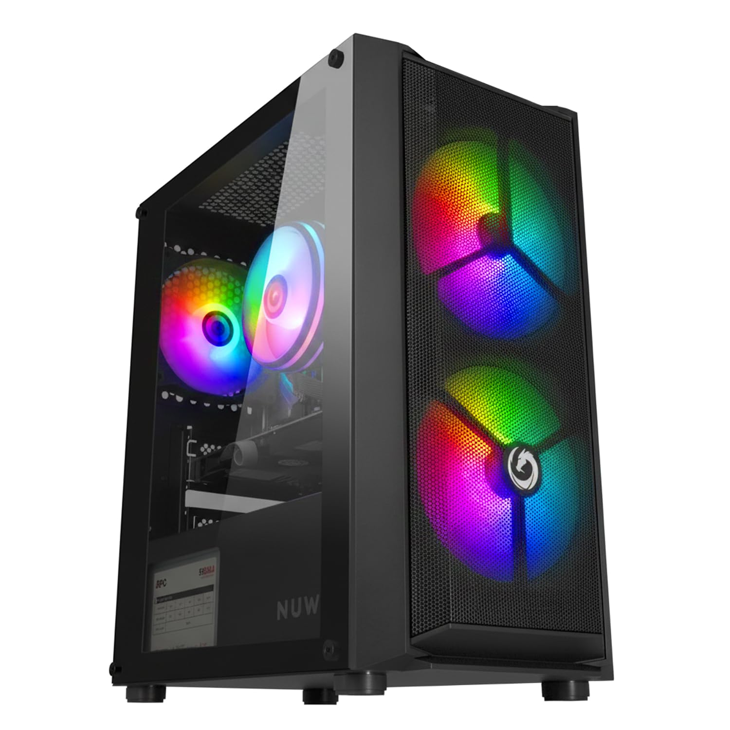 Nuwo Checkpoint PC Festes Gaming i5 Intel Core CPU bis zu 3,8 GHz, RAM 16 GB, GT730 2 GB, SSD 480 GB, WiFi USB, Windows 11 Pro, Computer PC Desktop Office Gaming Komplett einsatzbereit, weiß