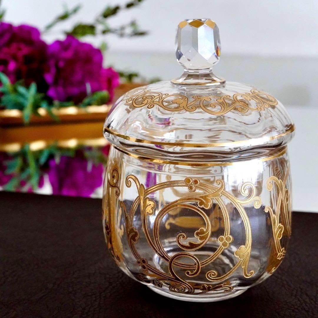 24金彩オールドサンルイクリュニーボンボニエール蓋物小物入れ 24金彩 24金彩オールドサンルイクリュニーボンボニエール蓋物小物入れ 24金彩