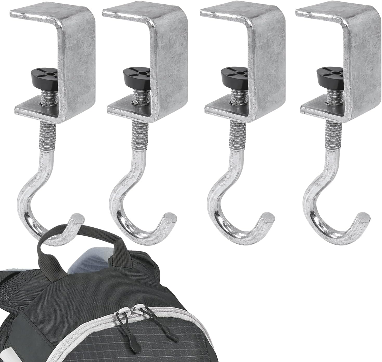 4 Pack Desk Bag Holder Schoolbag Hooks Headphone Hanger