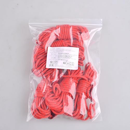 Miniatura 8 de Azarxis - Cuerda de guía de tienda de campaña reflectante de 0.157in, cable de cuerda liviana con ajuste de aluminio, tensor de cable de tienda de