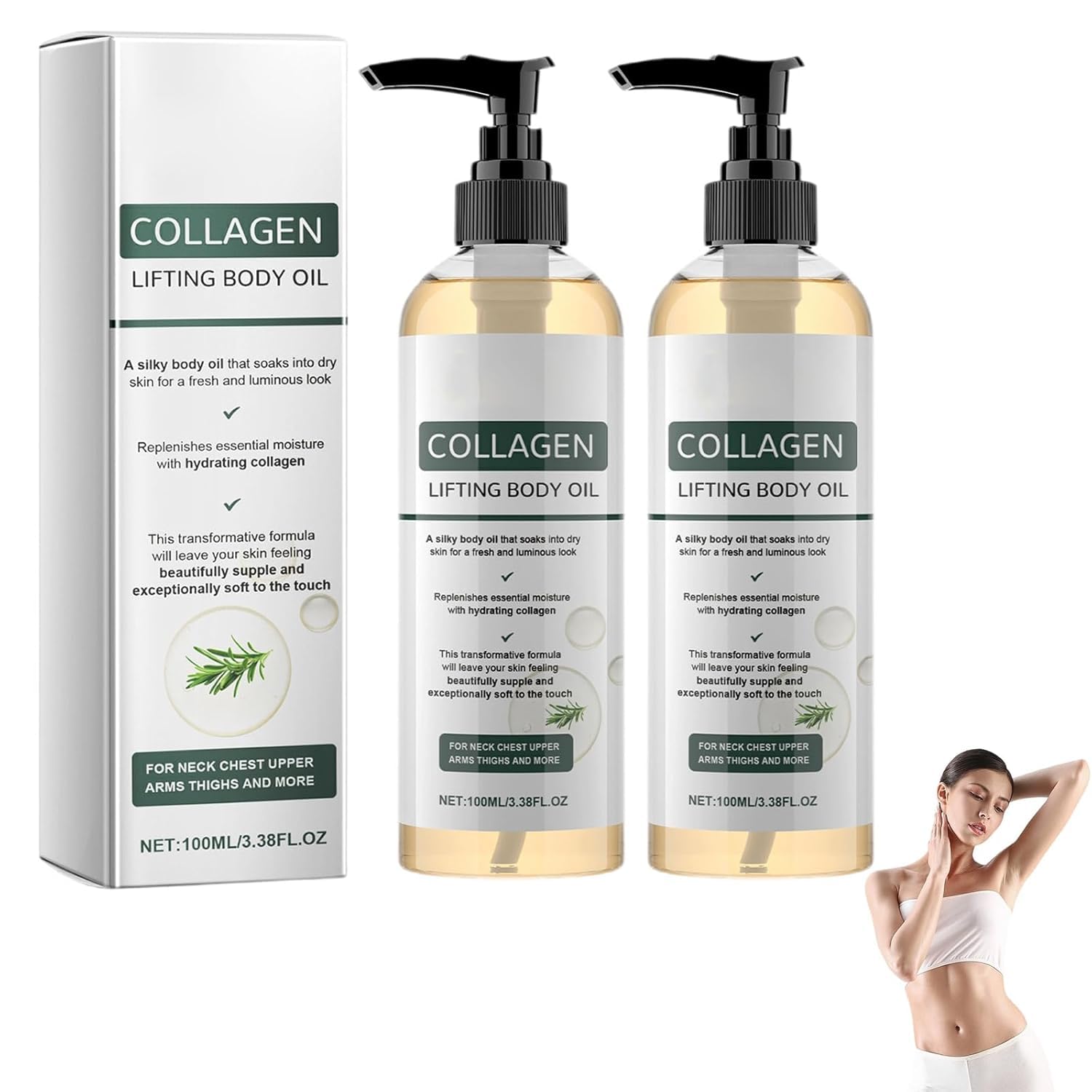 2026 Huile Corporelle Raffermissante Magique Pour Les Cicatrices, Huile De CollagèNe Pour Le Raffermissement De La Peau, Les Rides Et Les Vergetures (1)