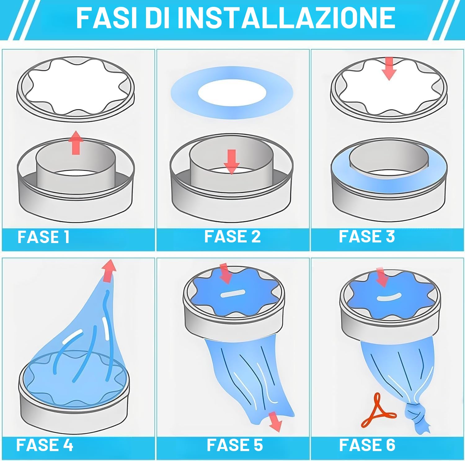 12 contenitori di ricarica per pannolini, Sacchetti mangiapannolini compatibile con tommee tippee (L) (12)