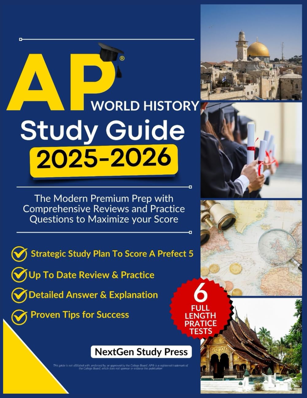 AP World History Study Guide 2025-2026: The Modern Premium Prep with Comprehensive Reviews and Practice Questions to Maximize your Score (NextGen Study Companion)      Paperback – Large Print, March 30, 2025