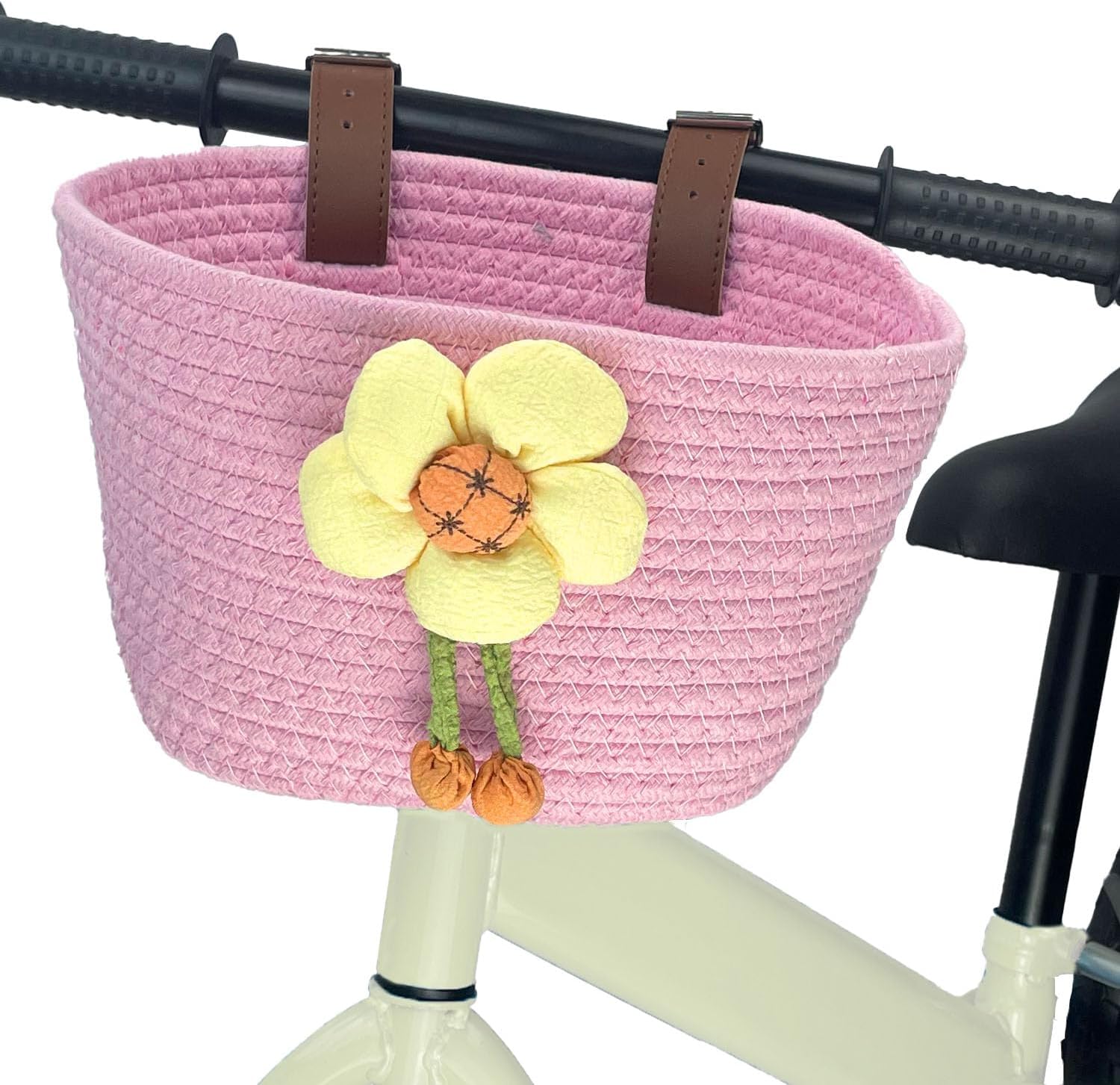 SAMORE Kids Bike Basket Front Bicycle Basket for Girls