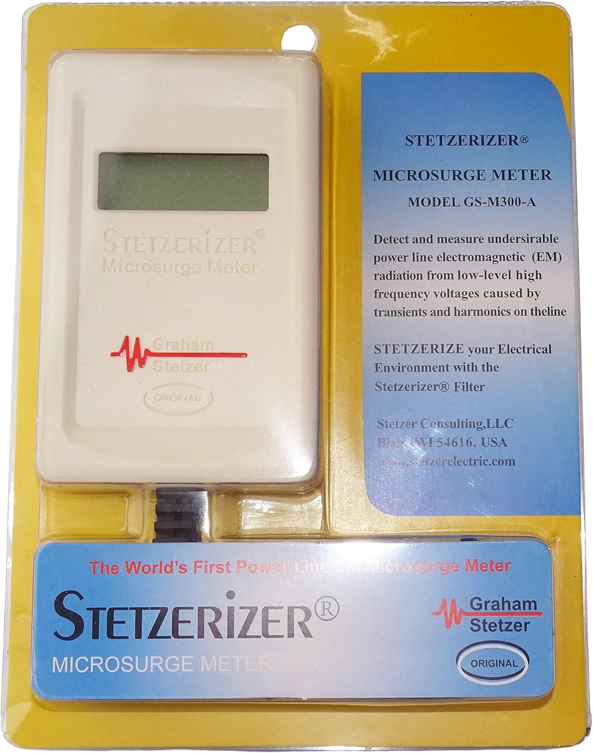 Stetzerizer Microsurge Meter for Dirty Electricity - Genuine Graham-Stetzer Measurement