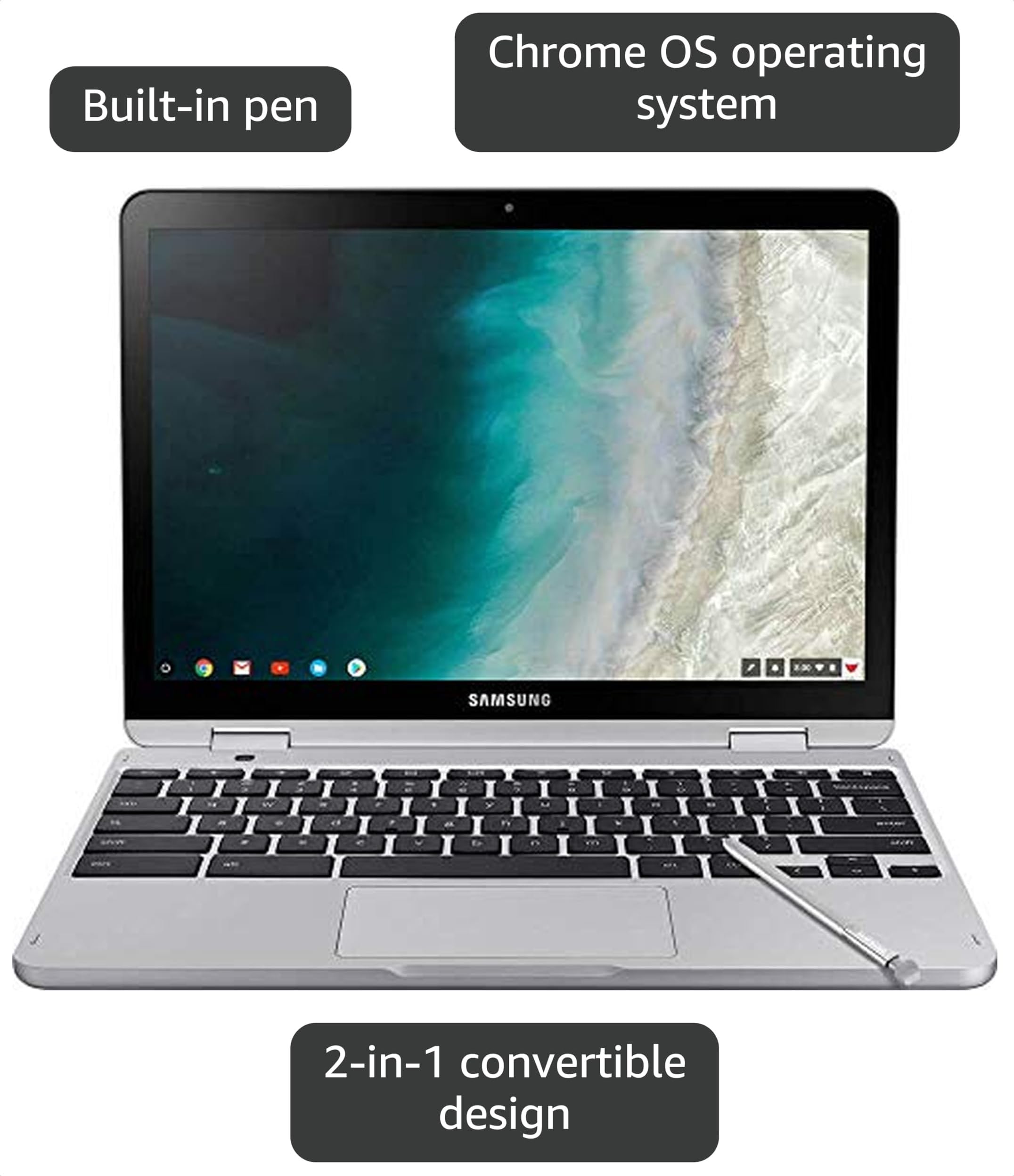 Amazon.com: SAMSUNG XE520QAB-K02US Chromebook Plus V2, 2-in-1