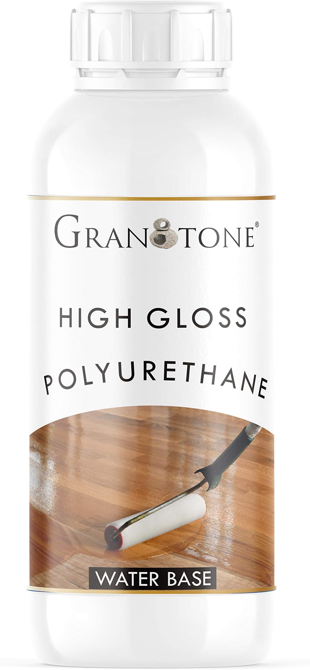 GRANOTONE Water Base Crystal Clear Polyurethane Wood Varnish for Interior, Exterior and Resin Art (Glossy, 500 ML)