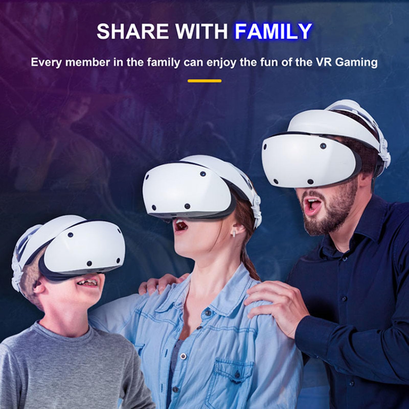 Correa ajustable para la cabeza (blanco) con interfaz facial y almohadilla acolchada para auriculares PSVR 2 VR, equilibrio de la presión de la cabeza y alivia la presión de la frente, accesorios