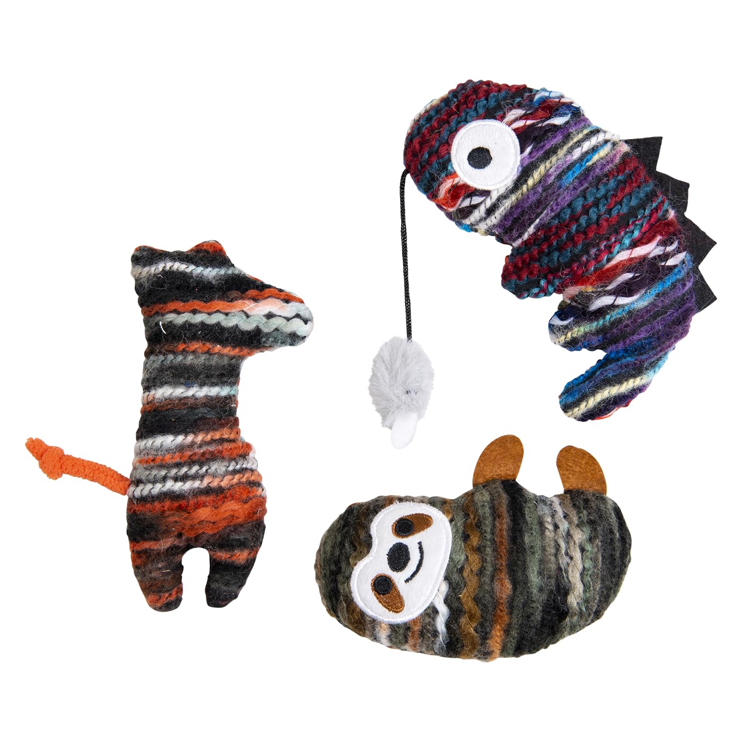 JACK AND VANILLA, Plush Toy for Dogs and Cats, Soft and Durable, Ideal for Interactive Play and Cuddling, Lightweight and Non-Toxic, 14 cm, Multicoloured