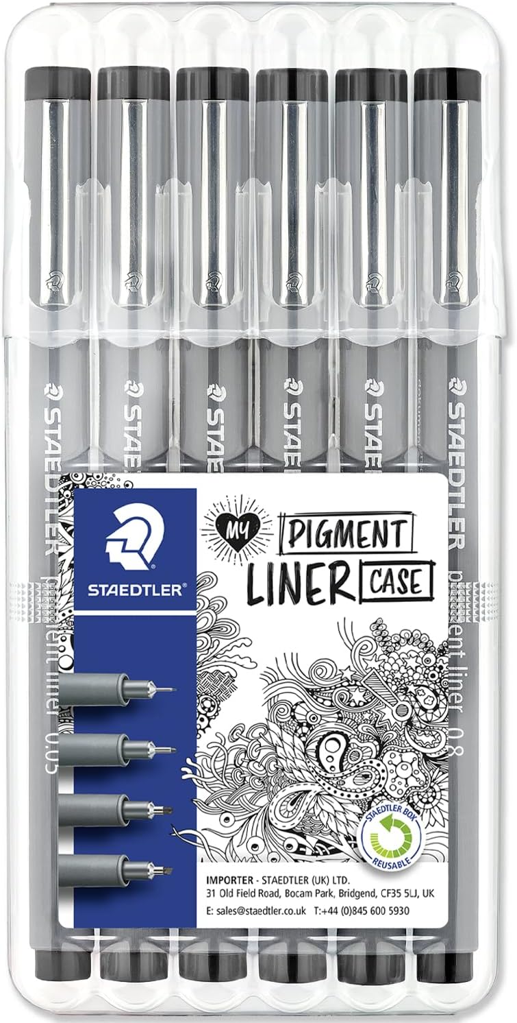 STAEDTLER 308 Pigment Liner Fineliner Pens Black Philippines Ubuy