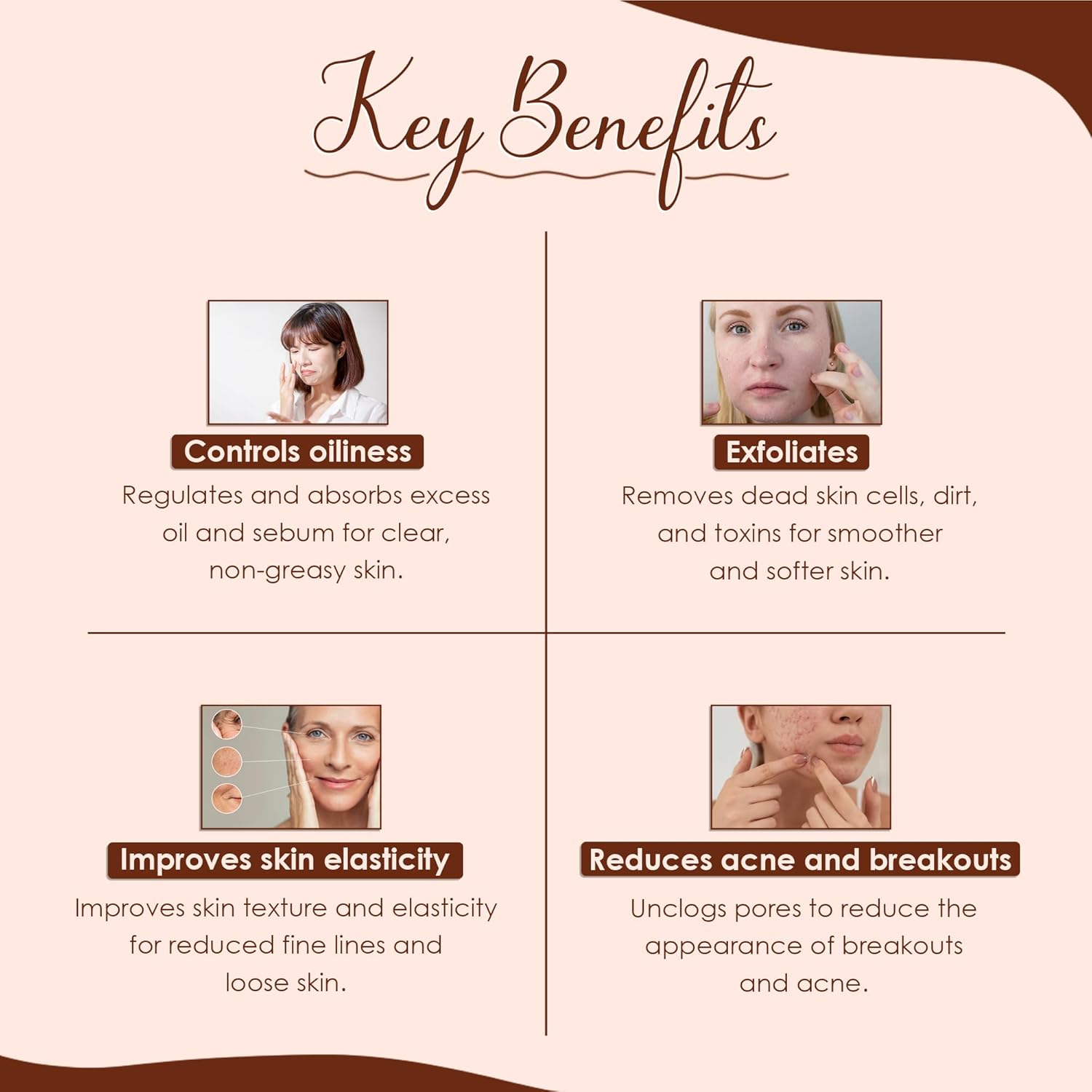 minature 100% Pure Moroccan Red Clay 227g(8oz) |Cleansing Face Mask| Hair & Body Care Powder |Traditional Rhassoul Clay |Deep Pore Cleansing Mask for All Skin Types image 4 of 8 B09DT81VDG