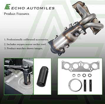 Catalytic Converter Compatible with 2006 2007 2008 Toyota Rav4, 2008-2015 Scion xB L4 2.4L Catalytic Converter EPA Compatible